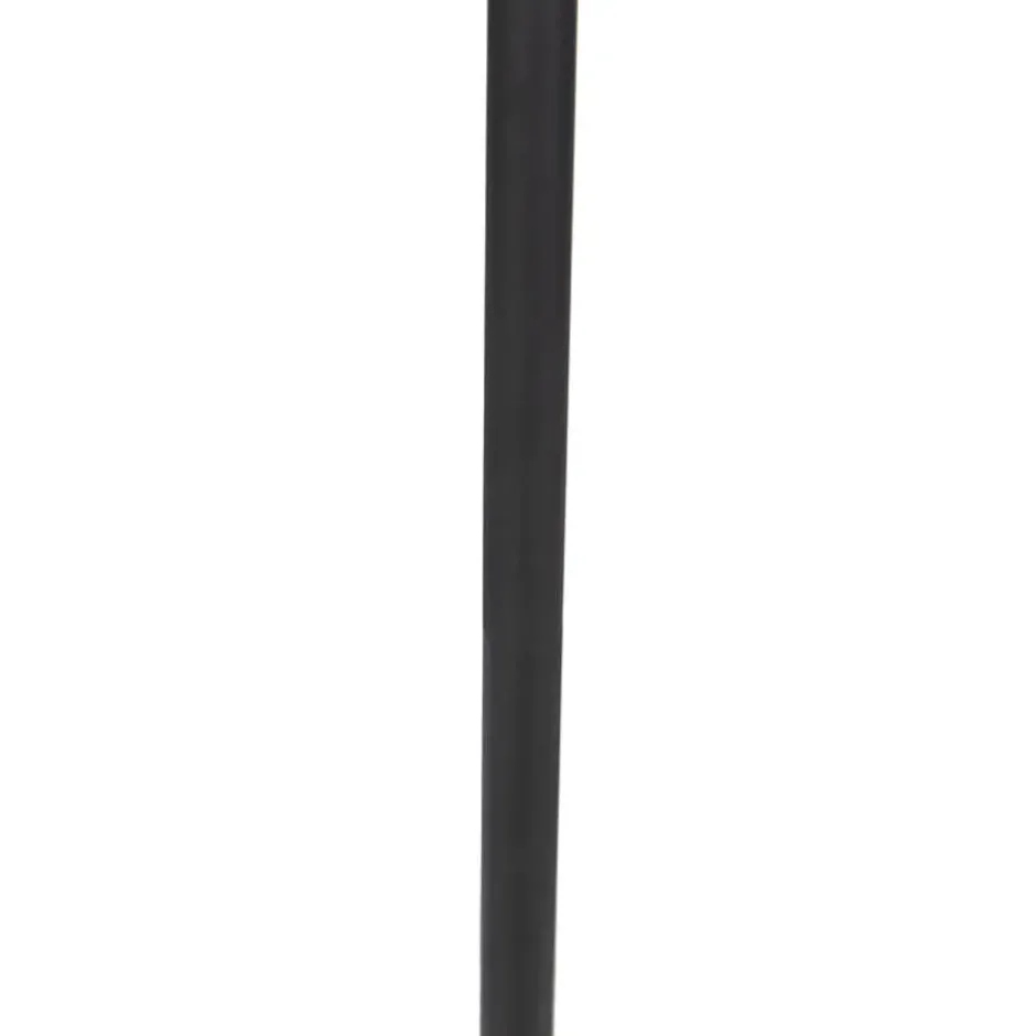 Qazqa vloerlamp virginia fl zwart e27