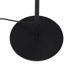 Qazqa vloerlamp virginia fl zwart e27