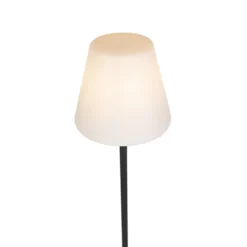 Qazqa vloerlamp virginia fl zwart e27