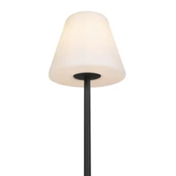 Qazqa vloerlamp virginia fl zwart e27