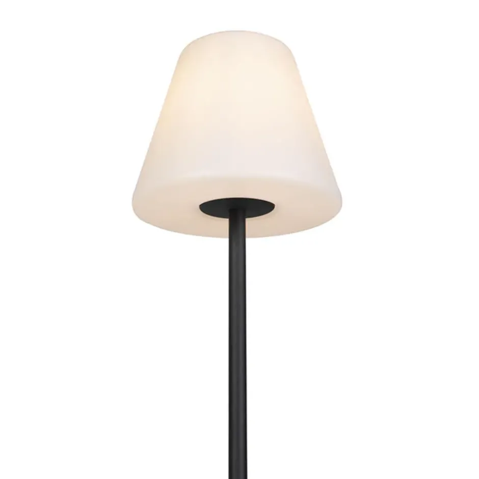 Qazqa vloerlamp virginia fl zwart e27