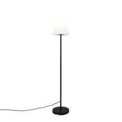 Qazqa vloerlamp virginia zwart e27