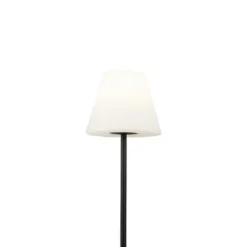 Qazqa vloerlamp virginia zwart e27
