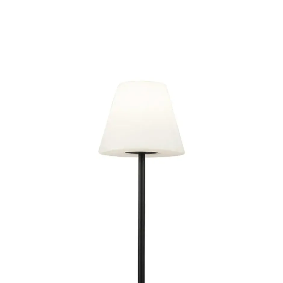 Qazqa vloerlamp virginia zwart e27