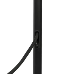 Qazqa vloerlamp virginia zwart e27