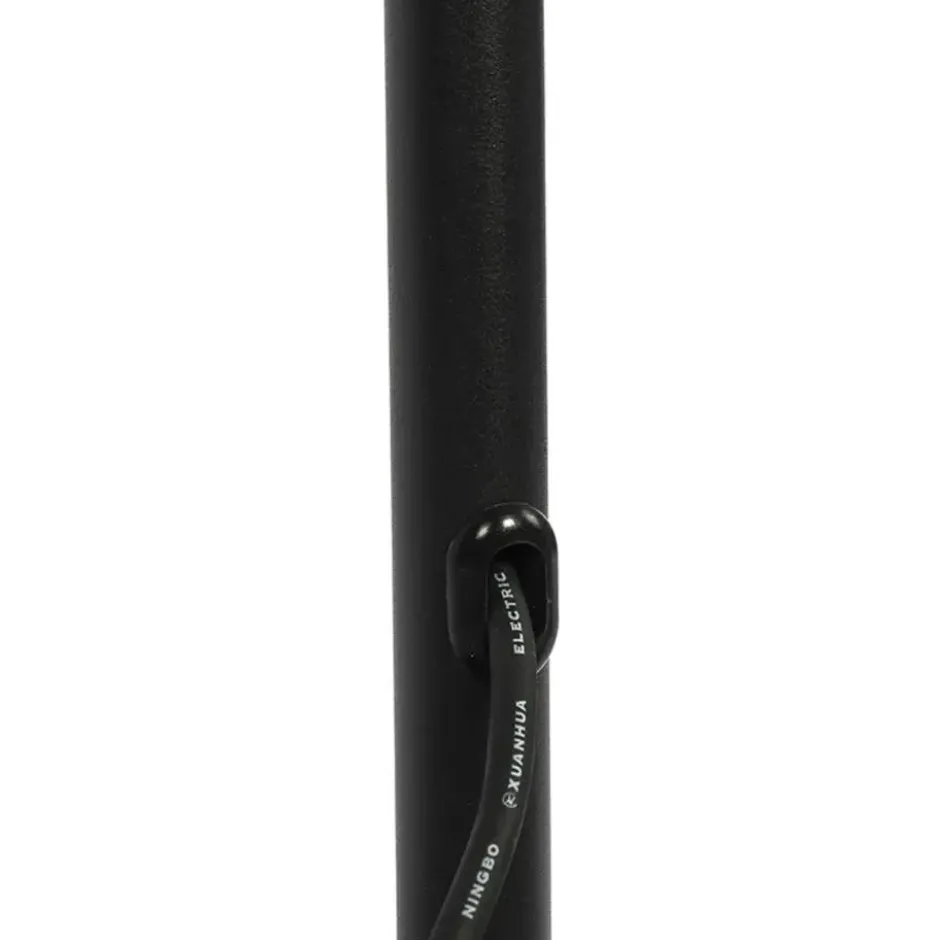 Qazqa vloerlamp virginia zwart e27