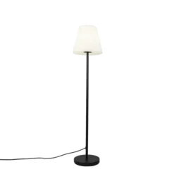 Qazqa vloerlamp virginia zwart e27