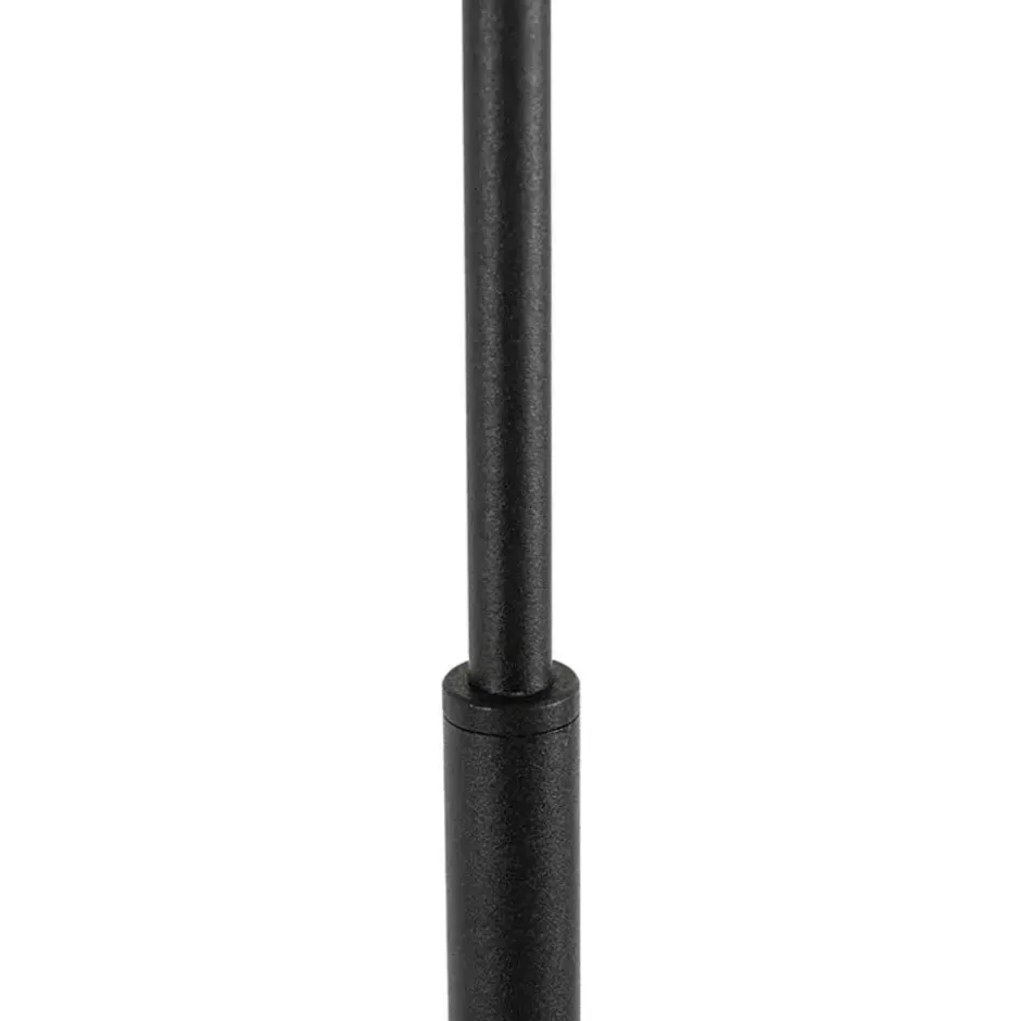 Qazqa vloerlamp vt zwart e27