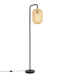 Qazqa vloerlamp yvonne beige e27