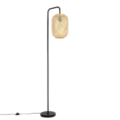 Qazqa vloerlamp yvonne beige e27