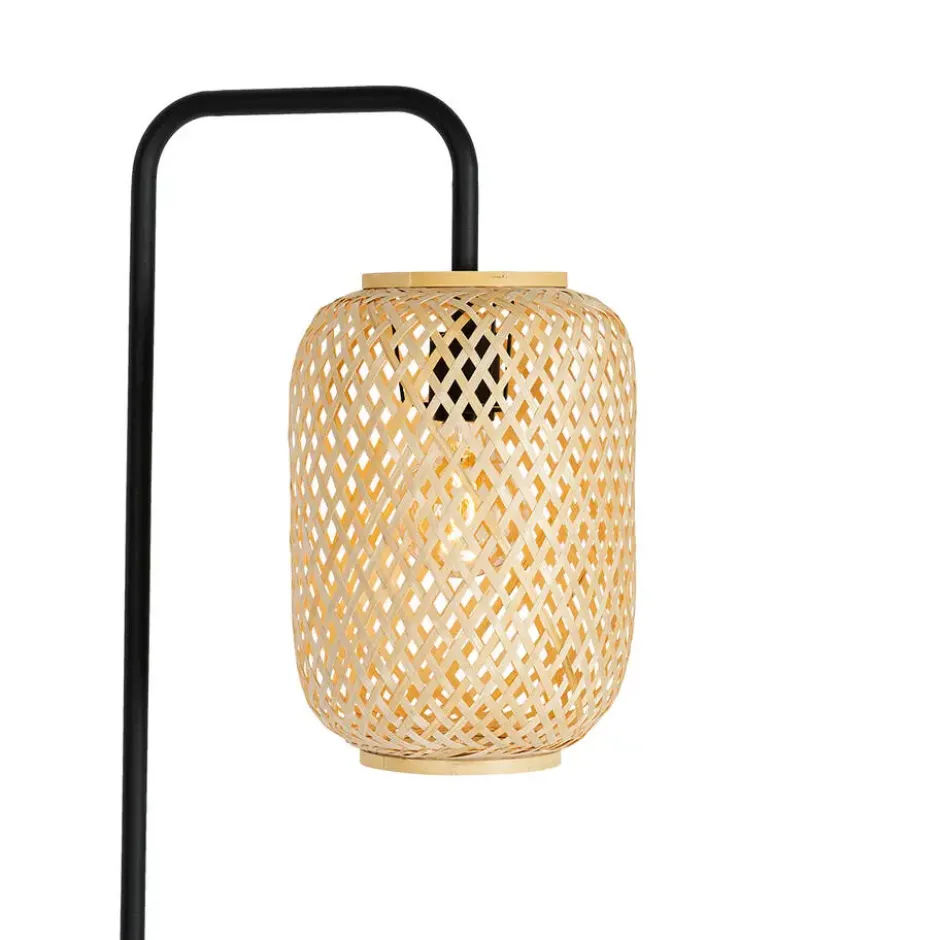 Qazqa vloerlamp yvonne beige e27