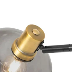 Qazqa vloerlamp zuzanna grijs e14