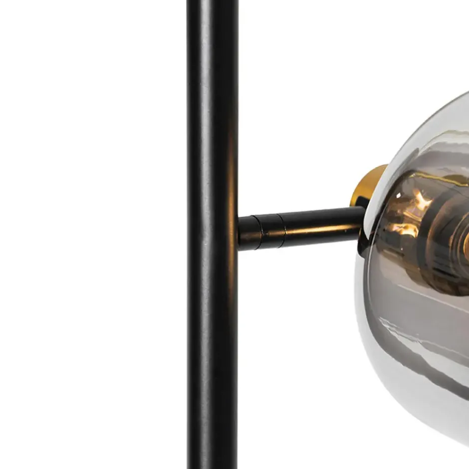 Qazqa vloerlamp zuzanna grijs e14