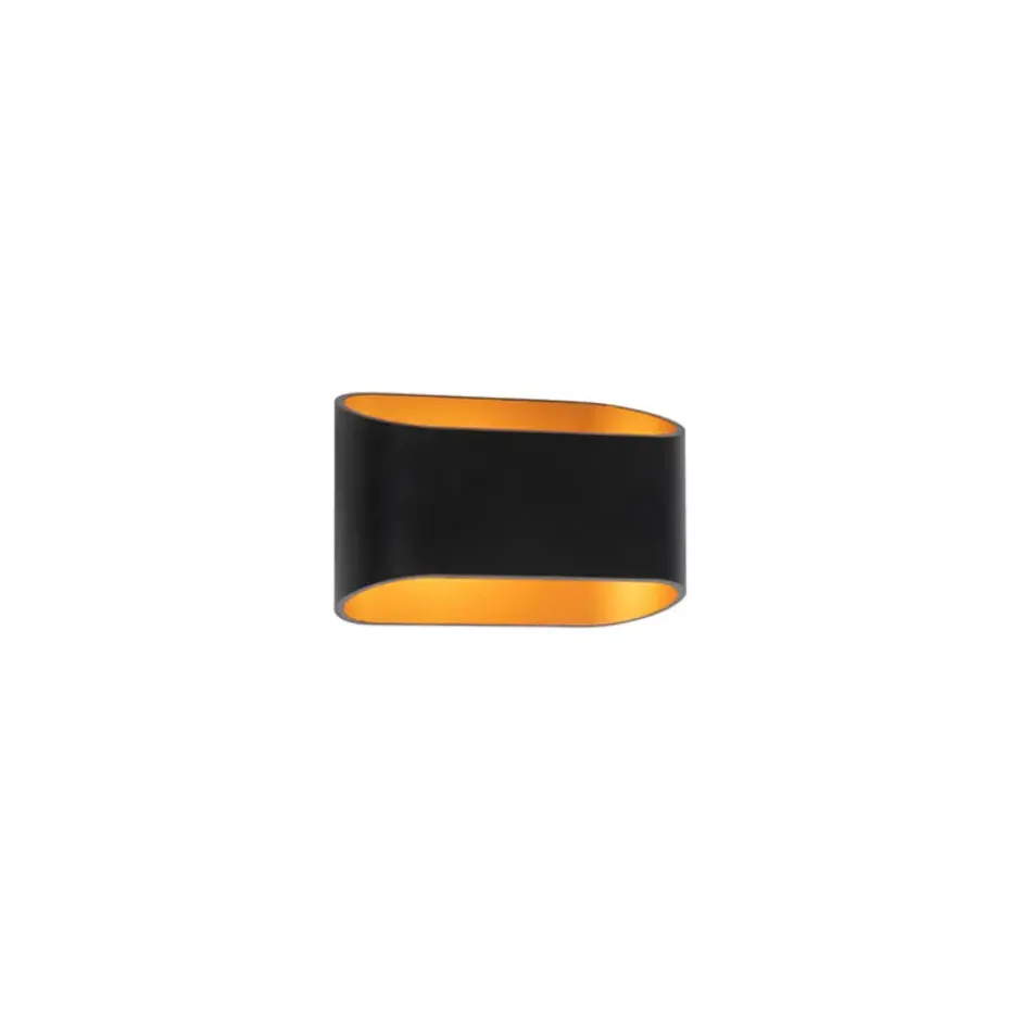 Qazqa wandlamp alone zwart g9