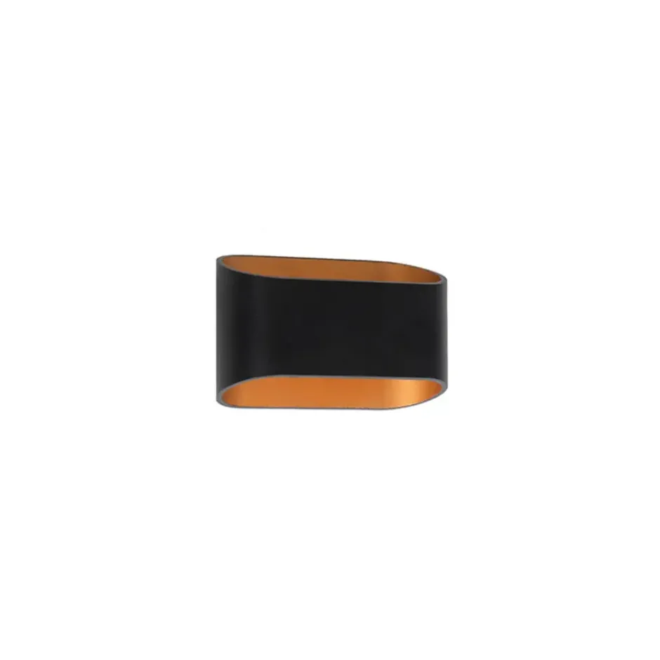 Qazqa wandlamp alone zwart g9