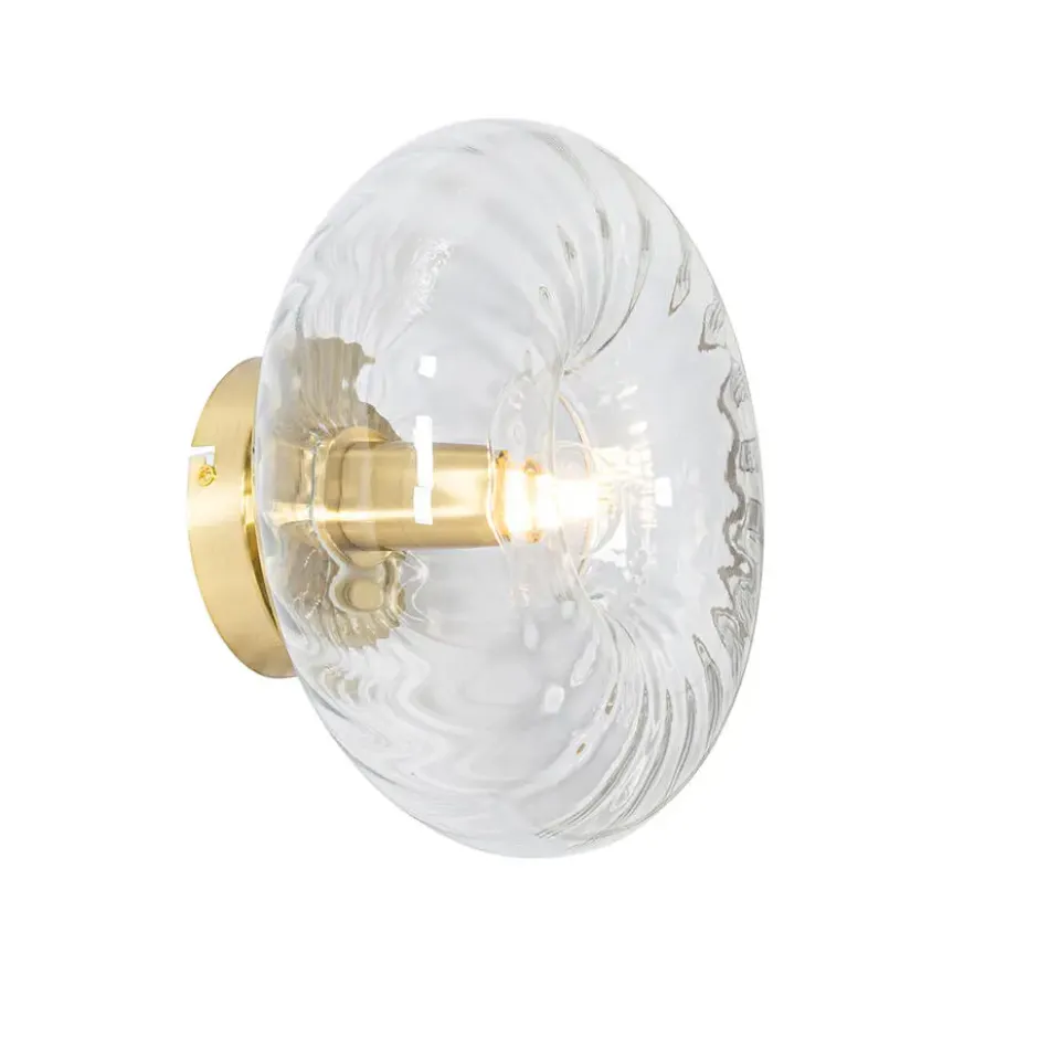 Qazqa wandlamp ayesha goudkleurig e27