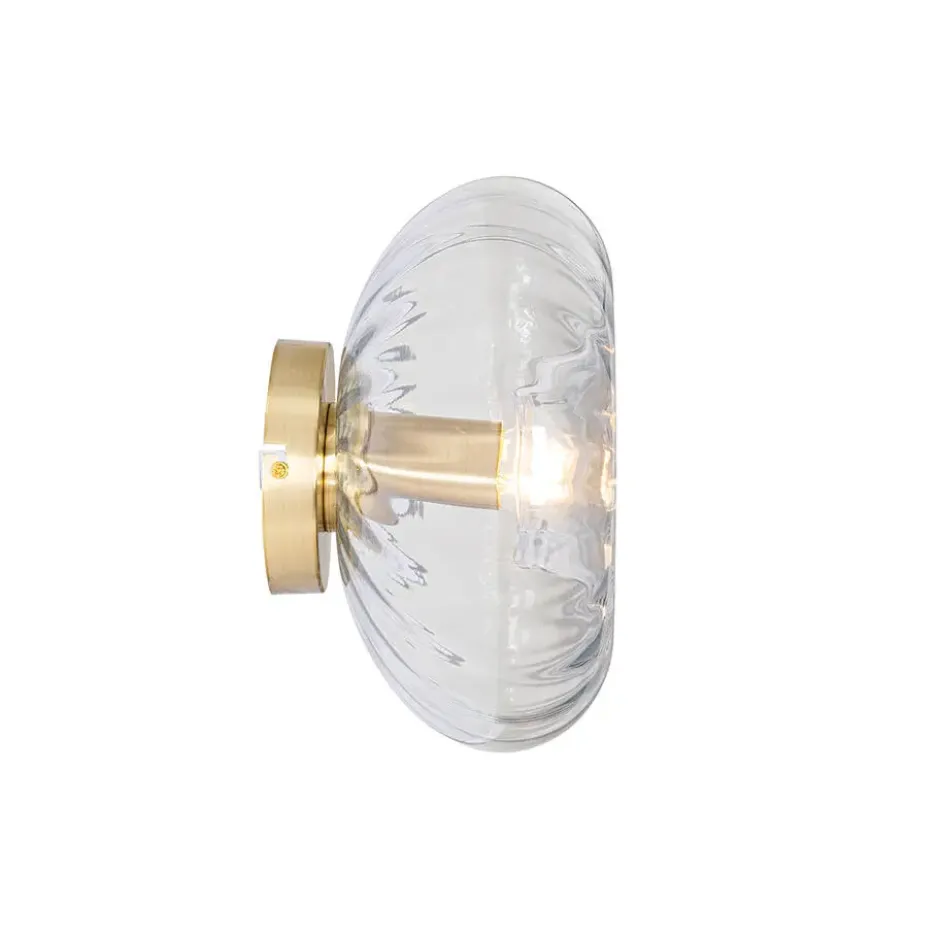 Qazqa wandlamp ayesha goudkleurig e27