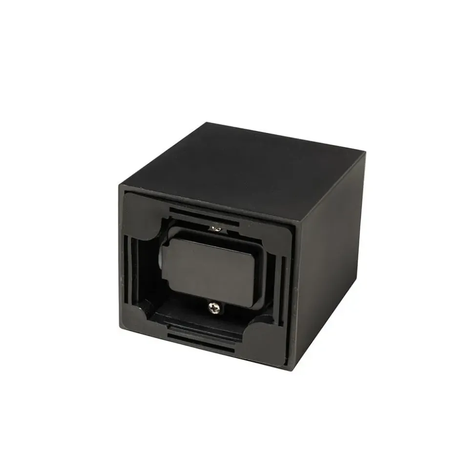 Qazqa wandlamp baleno zwart gu10