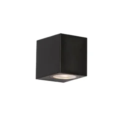 Qazqa wandlamp baleno zwart gu10