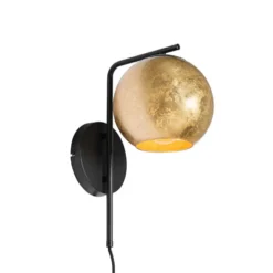 Qazqa wandlamp bert goudkleurig e27