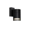 Qazqa wandlamp boris zwart gu10