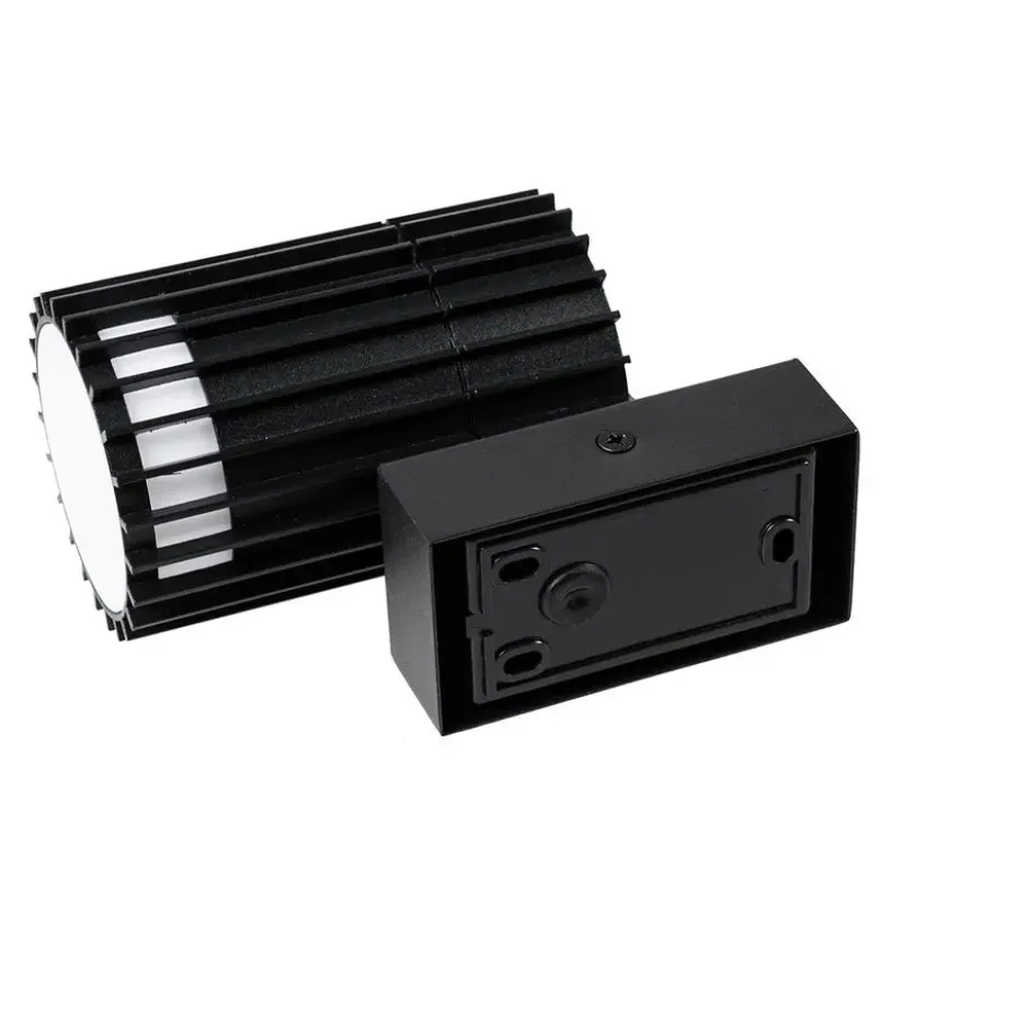 Qazqa wandlamp boris zwart gu10