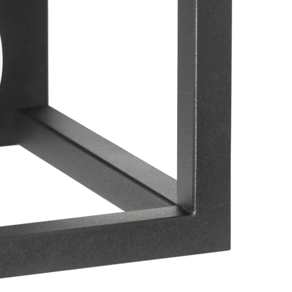Qazqa wandlamp cage rack zwart e27