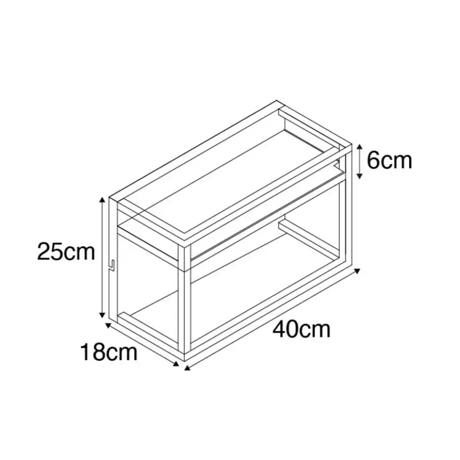 Qazqa wandlamp cage rack zwart e27