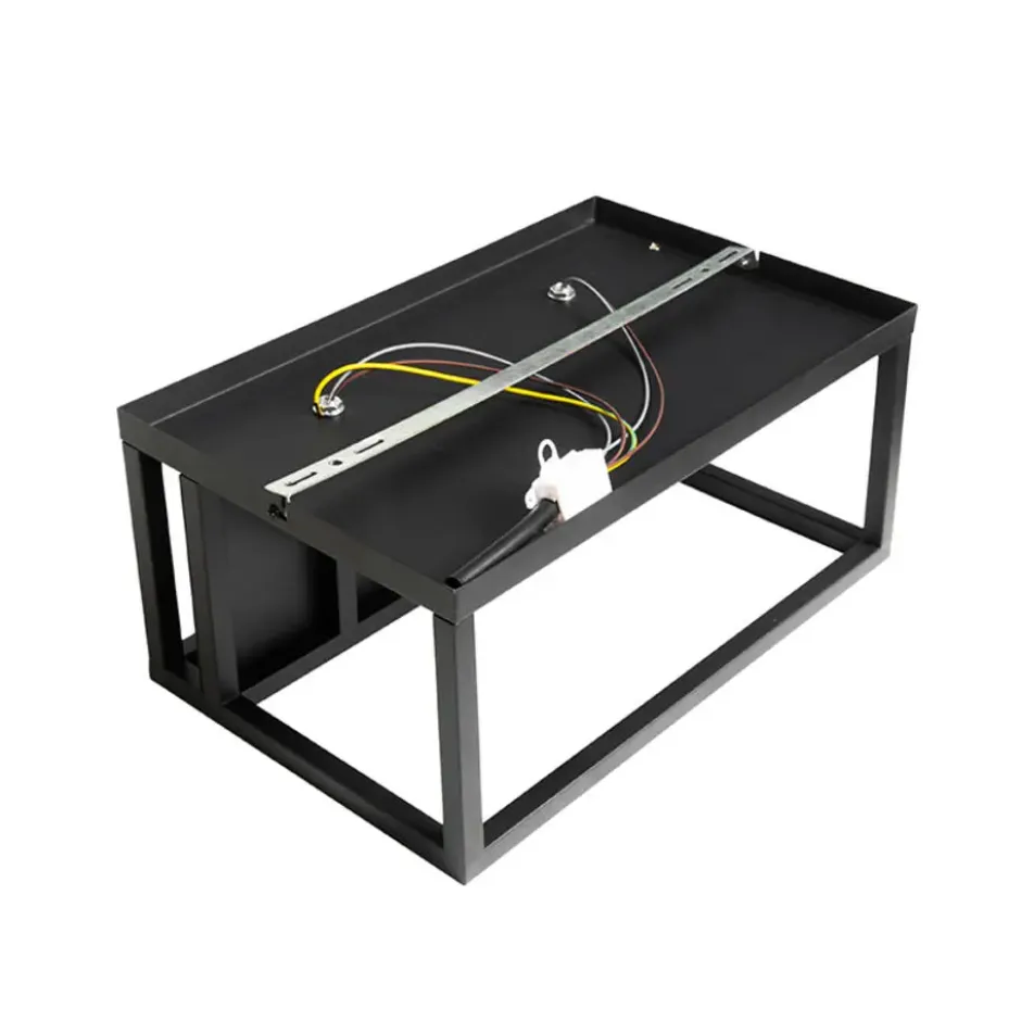 Qazqa wandlamp cage rack zwart e27
