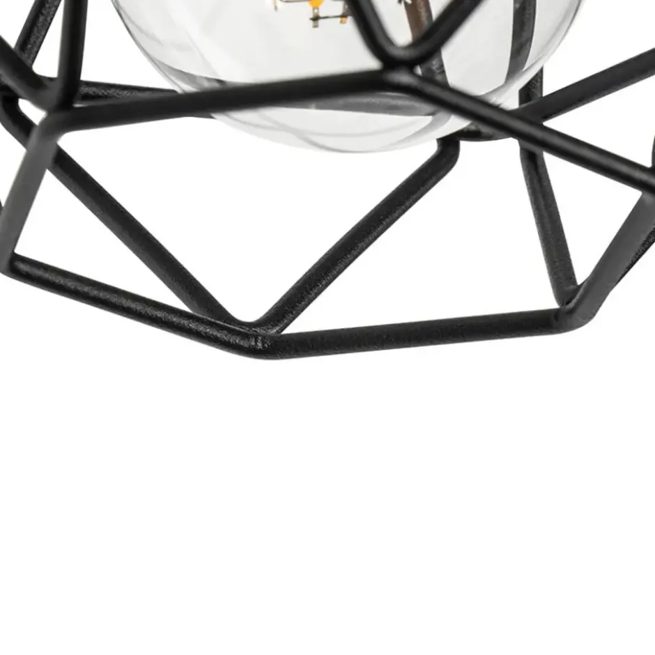 Qazqa wandlamp chon zwart e27