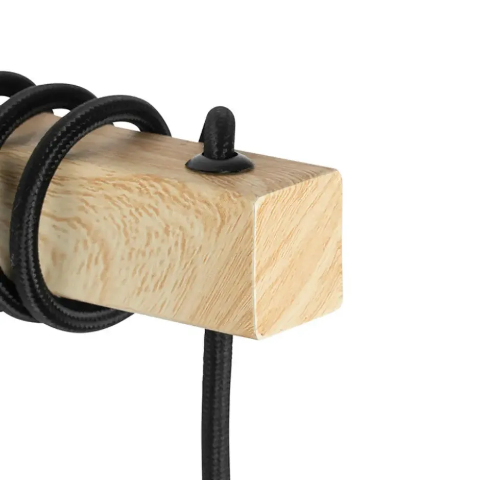 Qazqa wandlamp chon zwart e27