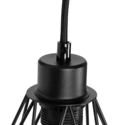 Qazqa wandlamp chon zwart e27