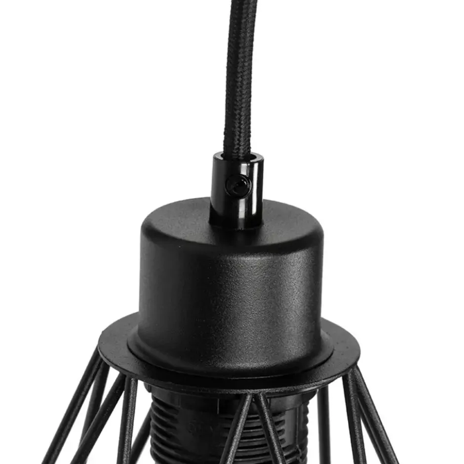 Qazqa wandlamp chon zwart e27