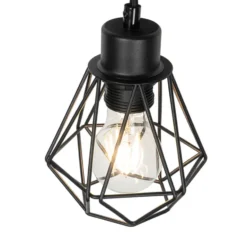 Qazqa wandlamp chon zwart e27