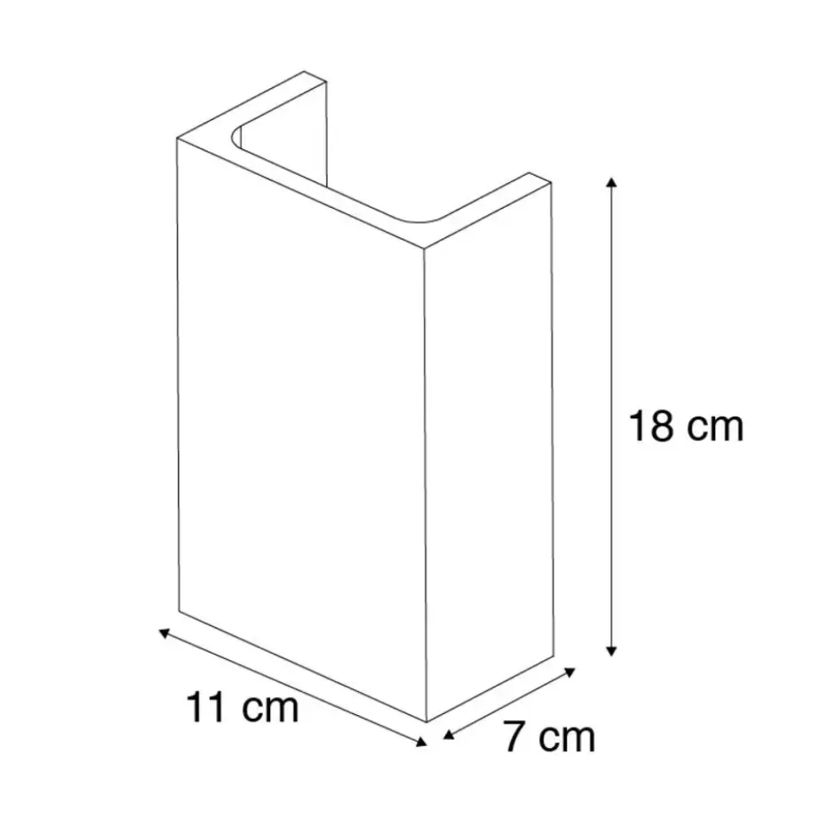 Qazqa wandlamp concrete grijs g9