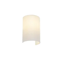 Qazqa wandlamp drum wit e27