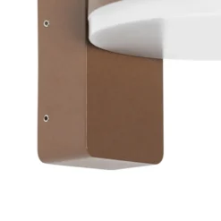 Qazqa wandlamp esmee bruin geïntegreerde led