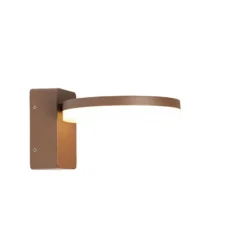 Qazqa wandlamp esmee bruin geïntegreerde led