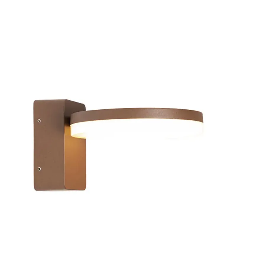 Qazqa wandlamp esmee bruin geïntegreerde led