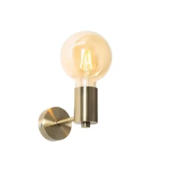 Qazqa wandlamp facil bronskleurig e27