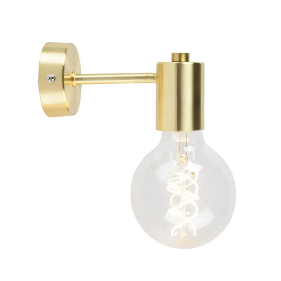 Qazqa wandlamp facil goudkleurig e27