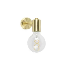 Qazqa wandlamp facil goudkleurig e27