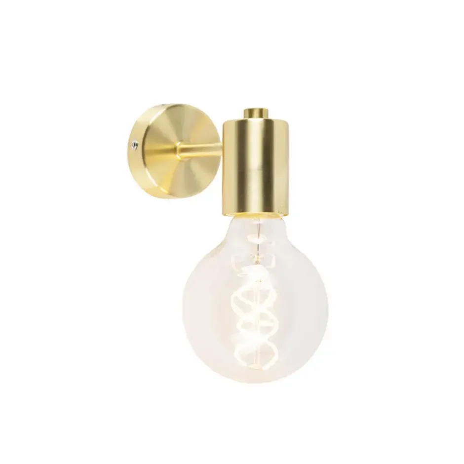Qazqa wandlamp facil goudkleurig e27