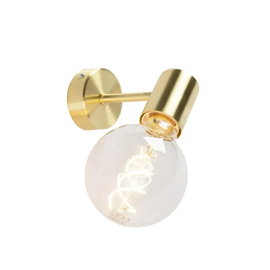 Qazqa wandlamp facil goudkleurig e27