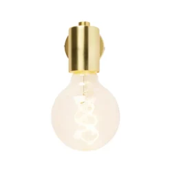 Qazqa wandlamp facil goudkleurig e27