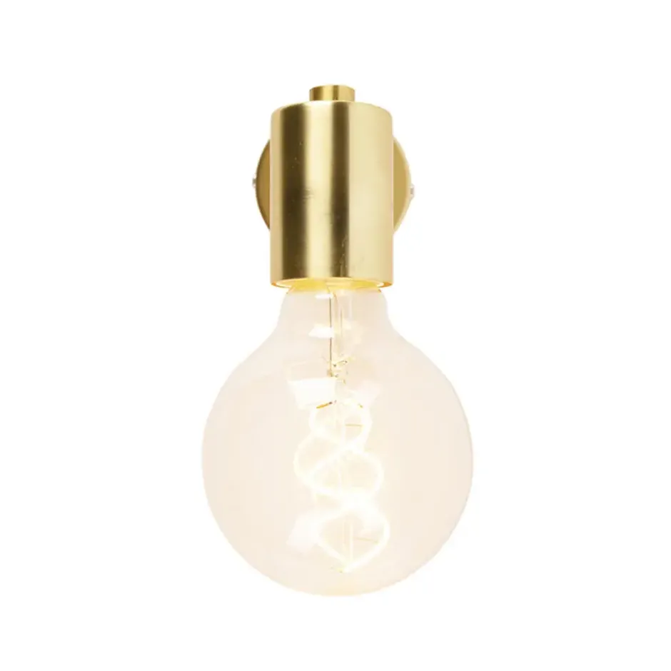 Qazqa wandlamp facil goudkleurig e27