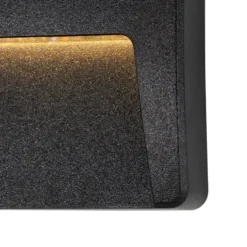 Qazqa wandlamp gem zwart geïntegreerde led