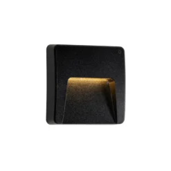 Qazqa wandlamp gem zwart geïntegreerde led