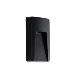 Qazqa wandlamp gem zwart geïntegreerde led