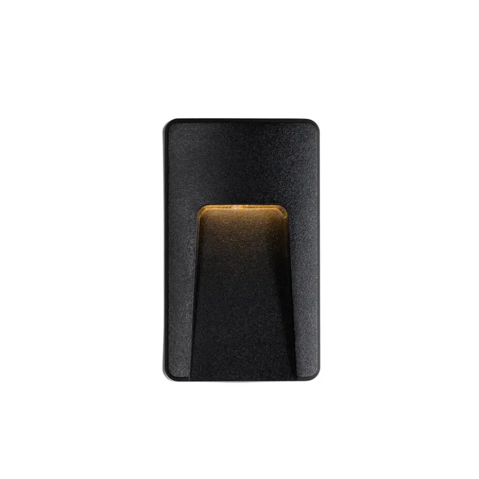 Qazqa wandlamp gem zwart geïntegreerde led